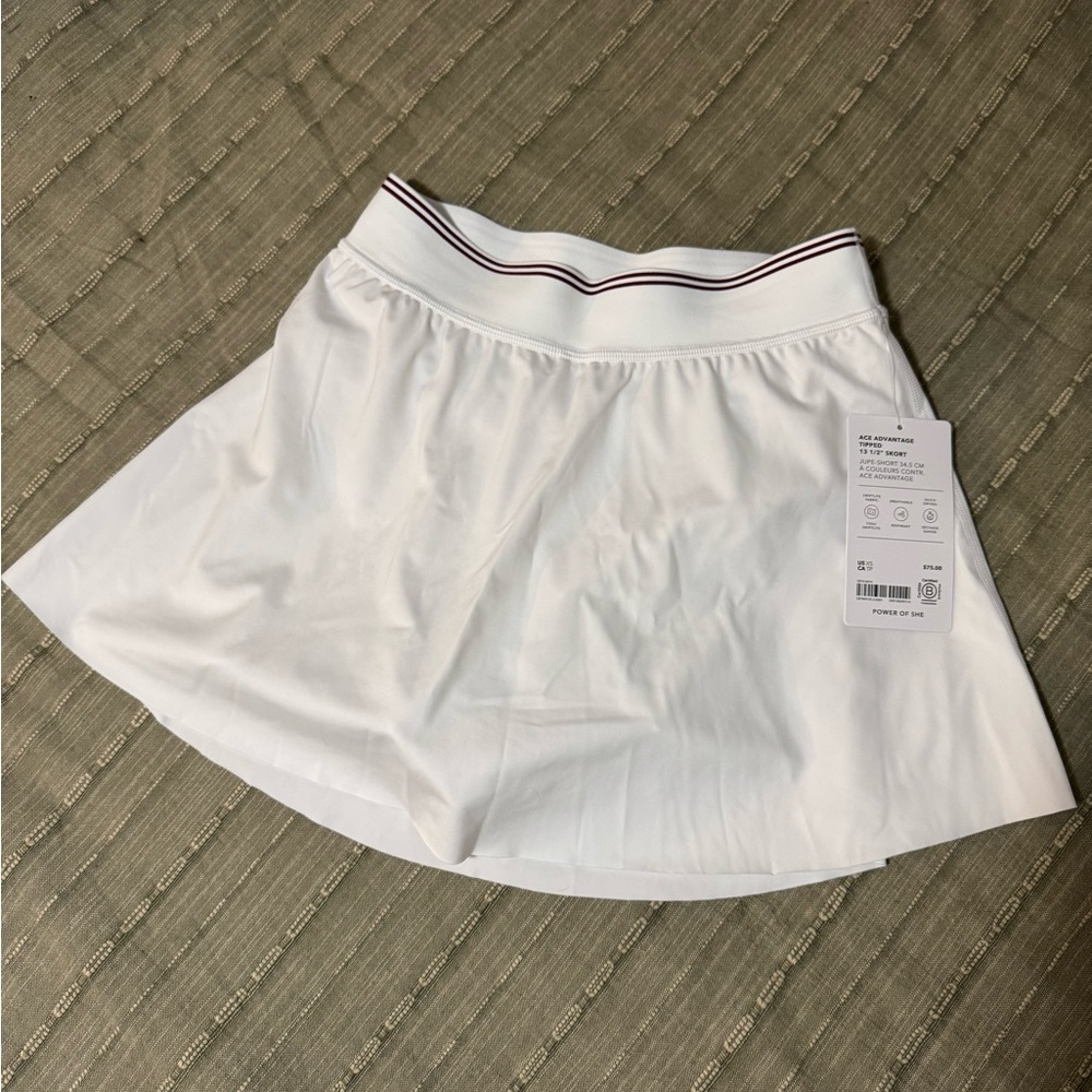White Athleta Ace Advantage Skort